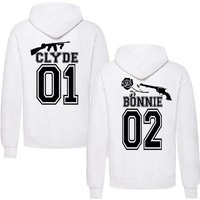 Couples Shop Kapuzenpullover Gangster Paar Hoodie Pullover mit modischem Print von Couples Shop