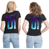 Couples Shop Print-Shirt Best Friends Night Damen T-Shirt Set Beste Freunde mit modischem Print von Couples Shop