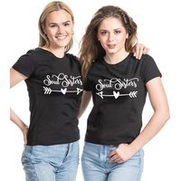 Couples Shop T-Shirt Soulsisters Beste Freunde Damen T-Shirt mit lustigem Spruch von Couples Shop