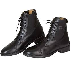 Covalliero 326438 Reitstiefelette Monaco Gr. 43, Glattleder zum Schnüren, schwarz von Covalliero