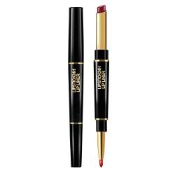 Lasting Pen Lipstick In Liner 2 Velvet 1 Lipstick With Lip Durable Head Lipstick Pencil Long Nude Double Lipstick Parfum Set Damen Geschenk (B, One Size) von Covermason