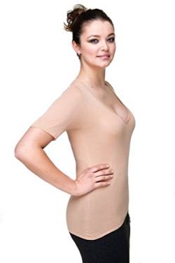 Covert Underwear Unsichtbares Damen Unterhemd aus feiner Baumwolle (XL) von Covert underwear