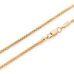 COZMOS Feine Silberkette Popcorn Coreana Kette Halskette Collier Armband Fußkette 925 Silber Sterling 18K Goldkette Gold Kette vergoldet 1mm - 15 20 25 30 35 40 45 50 55 60 65 70 75 80 85 90 95 100cm von Cozmos - Kette