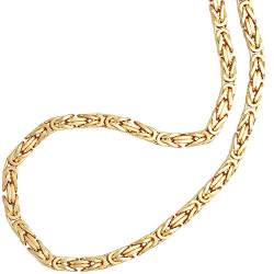 Feine Silberkette Byzantiner Königskette Halskette Kette Collier Armband Fußkette 925 Silber Sterling 18K Goldkette Gold Kette vergoldet 2mm - 15 20 25 30 35 40 45 50 55 60 65 70 75 80 85 90 95 100cm von Cozmos - Kette