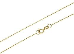 Feine Silberkette Kugelkette Halskette Collier Armband Fußkette 925 Silber Sterling Diamantiert 14K Goldkette vergoldet 1mm - 15, 20, 25, 30, 35, 40, 45, 50, 55, 60, 65, 70, 75, 80, 85, 90, 95, 100cm von Cozmos - Kette