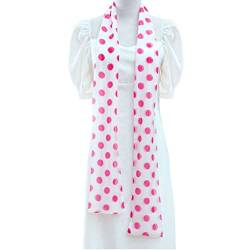 CozofLuv Long Polka Dots Long Schal (rosa punkt) von CozofLuv