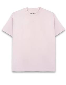 Cozy Panda Basic Oversize T-Shirt aus 100% Baumwolle - Kurzarm Shirt für Sommer Herren und Damen in Lavendel Größe XS - Freizeit Tee Halbarm X-Small Gr. 34 von Cozy Panda