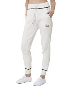 Cozy Panda Jogging-Hose Damen in Wollweiß Größe S - Weiße Sporthose Lang für Frauen in Small 36 - Sport Set High Waist aus Baumwolle von Cozy Panda