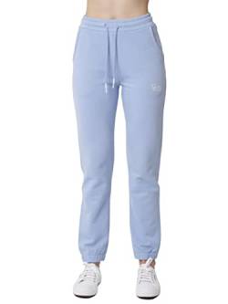 Cozy Panda Jogginghose Damen Gletscher Blau Größe S - Sweatpant und Sporthose für Frauen aus Baumwolle in Small Gr. 36 - Freizeithose Lang High Waist Fitnesshose von Cozy Panda