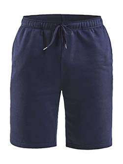 Craft Community Herren Sweatshorts | Größe S | Navy | Trainingshose | Jogginghose | Sporthose | Freizeithose | 40°C Wäsche | Mikrofaser-Baumwolle-Mix | Kurze Hose von Craft