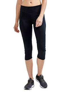 Craft Damen ADV Essence Capri Tights Laufhose, Schwarz, L von Craft