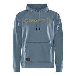 Craft Herren Pullover Hoodie Sweater Kapuzensweatshirt Kapuzenpullover Core Hood, Farbe:Blau, Größe:L, Artikel:-362000 Flow von Craft