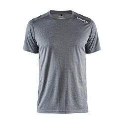 Craft Herren T-Shirt Rush SS Tee 1907361 DK Grey Melange XL von Craft