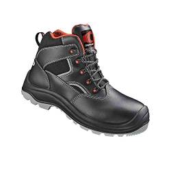 CRAFTLAND 1 Paar Sicherheits-Schnürstiefel Sicherheits-Stiefel S3 Veddel ÜK Schwarz, Rot Abgesetzt Größe 39 von Craftland