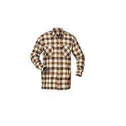 Flanell-Hemd Nevada (1734) beige/braun/blau kariert - Gr. XL (43/44) von Craftland