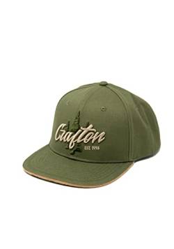 Crafton Script Snapback Cap - Baseball Cap - Unisex - atmungsaktiv - individuell verstellbar - für Damen und Herren Farbe: Olive von Crafton