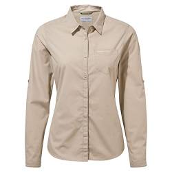 Craghoppers Damen Kiwi Langarmshirt Hemd, Desert Sand, 42 von Craghoppers