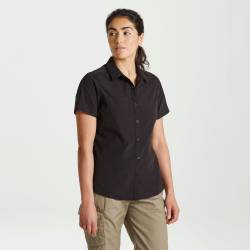 Craghoppers Damen-Kurzarmshirt „Expert Kiwi“. Black von Craghoppers