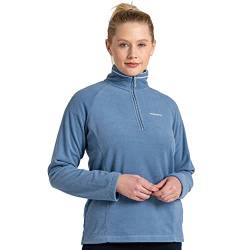 Craghoppers Damen Miska Fleece mit halbem Reißverschluss Pullover Sweater, Teakblau, 36 von Craghoppers