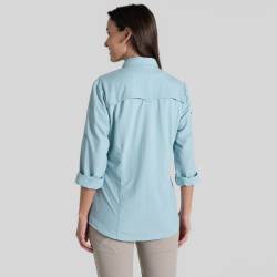 Craghoppers Damen NosiLife Adventure Langarmshirt III Sky Blue von Craghoppers