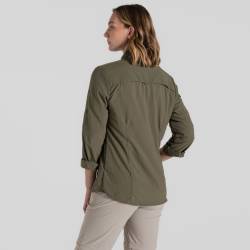 Craghoppers Damen NosiLife Adventure Langarmshirt III Wild Olive von Craghoppers