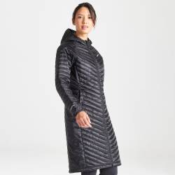 Craghoppers ExpoLite Isolierte Lange Kapuzenjacke für Damen Black von Craghoppers