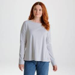 Craghoppers Forres Langarmshirt für Damen Lunar Grey Marl von Craghoppers