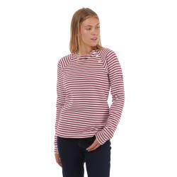 Craghoppers Gestreiftes Neela Crew Neck Fleece Damen, Rosa und Weiß, Größe: 36 von Craghoppers