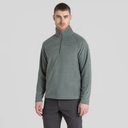 Craghoppers Herren-Fleecejacke Corey VI mit halbem Reißverschluss Balsam Green von Craghoppers