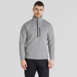 Craghoppers Herren-Fleecejacke Torney II mit halbem Reißverschluss Dove Grey Marl von Craghoppers