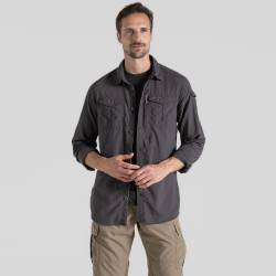 Craghoppers Herren NosiLife Adventure Langarmshirt III Black Pepper von Craghoppers