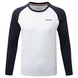 Craghoppers Kinder Abbott Longsleeve, Optic White-Blue Navy, 152 von Craghoppers