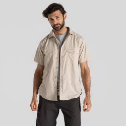 Craghoppers Kiwi Kurzarm Hemd Herren, Beige, Größe: XL von Craghoppers