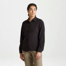 Craghoppers Langärmeliges Expert Kiwi-Shirt für Damen Black von Craghoppers