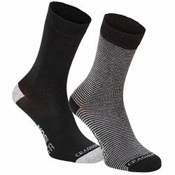 Craghoppers M NosiLife Twin Sock Pack Grau, Herren Socken, Größe EU 39-42-UK 6-8 - Farbe Charcoal - Soft Grey Marl von Craghoppers