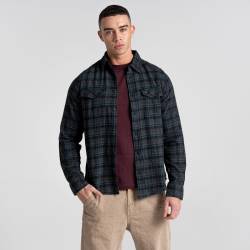 Craghoppers Men's Kiwi IV Long Sleeved Check Shirt Black Pepper Marl Check von Craghoppers