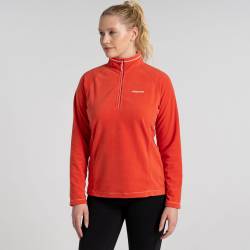 Craghoppers Miska VI Fleece mit halbem Reißverschluss für Damen Ember Orange von Craghoppers