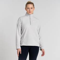 Craghoppers Miska VI Fleece mit halbem Reißverschluss für Damen Silver Cloud Marl von Craghoppers