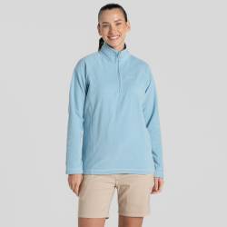 Craghoppers Miska VI Fleece mit halbem Reißverschluss für Damen Sky Blue von Craghoppers