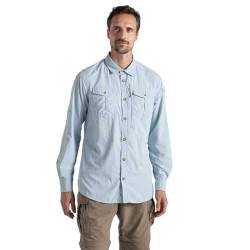 Craghoppers NosiLife Adventure III Long Sleeved Shirt, L, Niagara Blue von Craghoppers