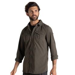 Craghoppers NosiLife Adventure III Long Sleeved Shirt, L, Woodland Green J77 von Craghoppers