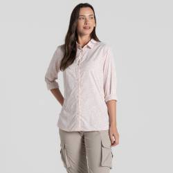 Craghoppers NosiLife Arona Langarmshirt für Damen Hushed Violet Print von Craghoppers