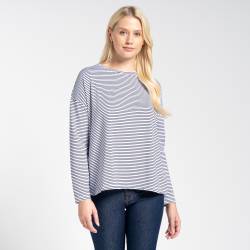 Craghoppers NosiLife Cora Langarmshirt für Damen Blue Navy Stripe von Craghoppers