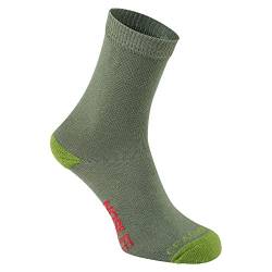 Craghoppers NosiLife Kinder Socken, 2er-Pack (29-34 EU) (Khaki/Hellgrün) von Craghoppers