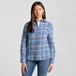 Craghoppers Women's Emie Long Sleeved Shirt Teak Blue Marl Check von Craghoppers