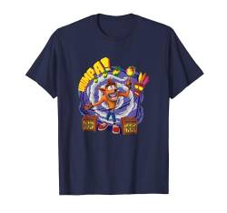 Crash Bandicoot Wumpa! Smoke Swirl Background Shot T-Shirt von Crash Bandicoot