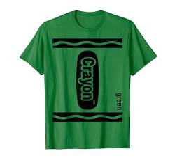 Grün Zeichenstift Kasten green Crayon Box Halloween T-Shirt von Crayon Box Halloween Pencils Matching Costumes