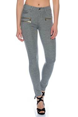 Crazy Age Damenhose Jegging Legging Zipper stylisch H086 (38, H086-21) von Crazy Age