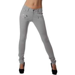 Crazy Age Damenhose Jegging Legging Zipper stylisch H086 (40, H086-26) von Crazy Age