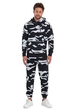 Crazy Age Herren Sportanzug Freizeitanzug Camouflage Army Millitär Übergrößen bis 10XL(RT-AN-401-SB-3XL) von Crazy Age